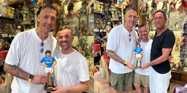 Materazzi e un regalo speciale: la statuetta di Maradona