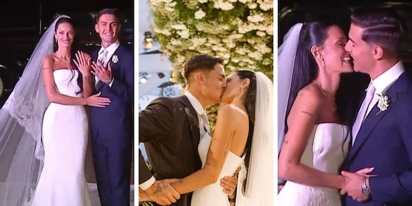 Dybala e Oriana Sabatini sposi: tutte le foto del matrimonio