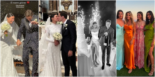 Matrimonio Chiesa e Lucia Bramani a Grosseto: ospiti vip e calciatori presenti