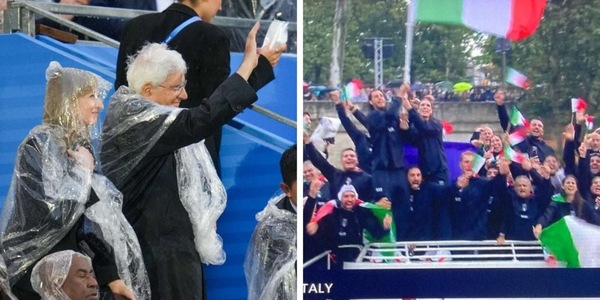 Olimpiadi, il gesto di Mattarella sotto il diluvio commuove tutti