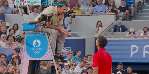 Djokovic, la frase urlata all'arbitro durante la sfida con Musetti: "Ti sembra il momento giusto?"