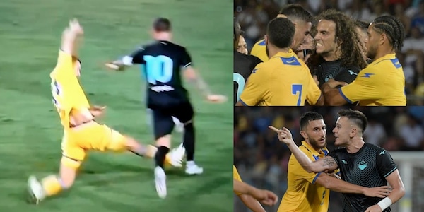 Frosinone-Lazio, scintille in campo dopo un durissimo intervento su Zaccagni