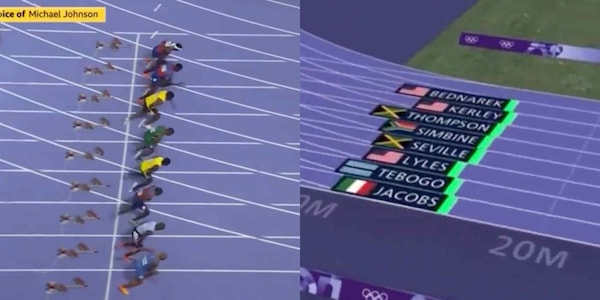 Jacobs era primo dopo una grande partenza! Le immagini da brividi dei 100 metri vista dall'alto