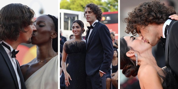 Tamberi e Egonu, sexy baci e show sul red carpet a Venezia
