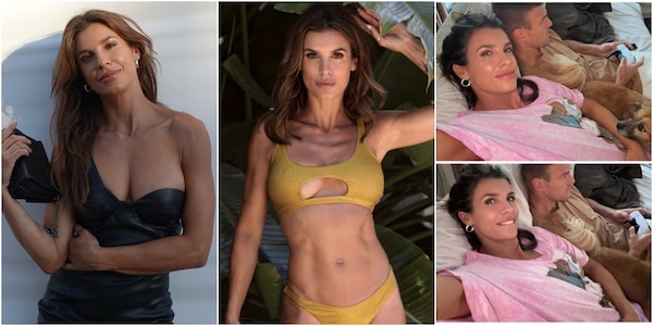 Elisabetta Canalis da urlo: il dettaglio nel selfie con il fidanzato non sfugge ai fan
