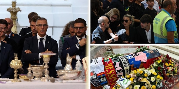 Funerali Schillaci, lacrime e applausi: il mondo del calcio piange a Palermo
