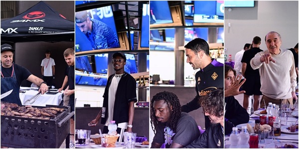Fiorentina, grigliata speciale al Viola Park con Commisso... Sinner e Sonego!