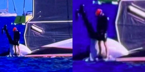 Ineos Britannia, incredibile scena: fa pipì prima della sfida a Luna Rossa!
