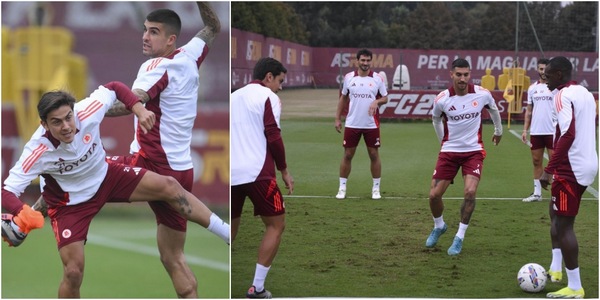 Roma, Dybala torna in gruppo: l'allenamento a Trigoria verso l'Inter