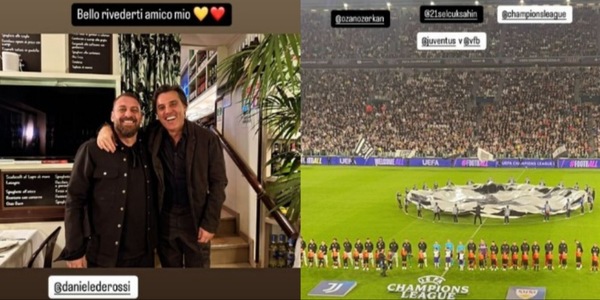 De Rossi e Montella, incontro prima della Champions: tifosi della Roma in delirio