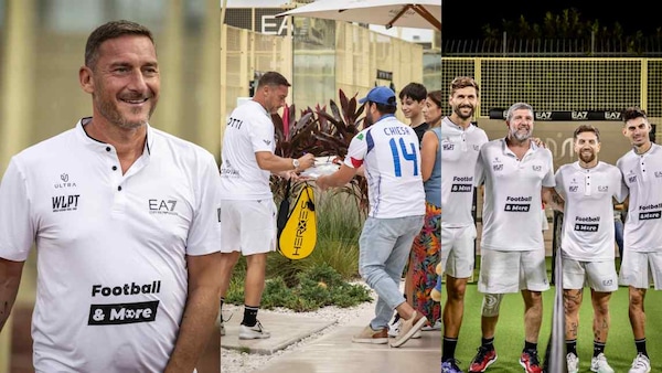 Da Totti a Llorente e il Papu Gomez, che show all'EA7 World Legends Padel Tour
