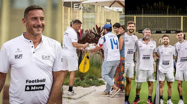 Da Totti a Llorente e il Papu Gomez, che show all'EA7 World Legends Padel Tour