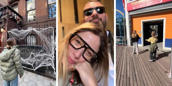 De Rossi, vacanza d'amore a New York con Sarah Felberbaum e i figli