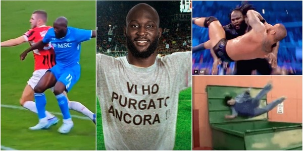 Lukaku scaraventa Pavlovic a terra con una spallata: social in delirio