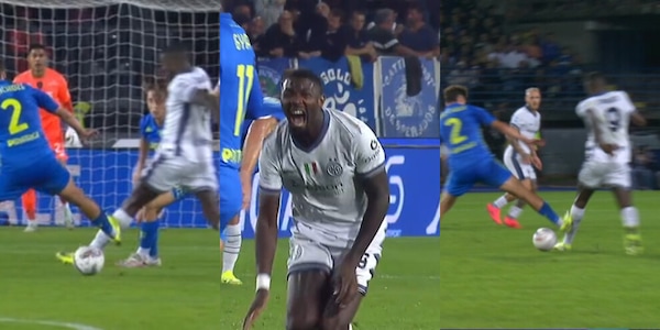 Empoli-Inter, fallaccio di Goglichidze su Thuram: le foto dell'intervento