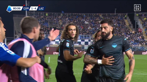 Belotti contro Gigot, rissa sfiorata in Como-Lazio dopo il 4-1