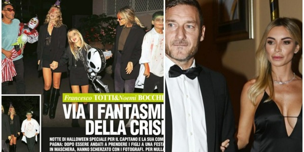 Totti e Noemi Bocchi, notte di Halloween speciale: cosa hanno fatto