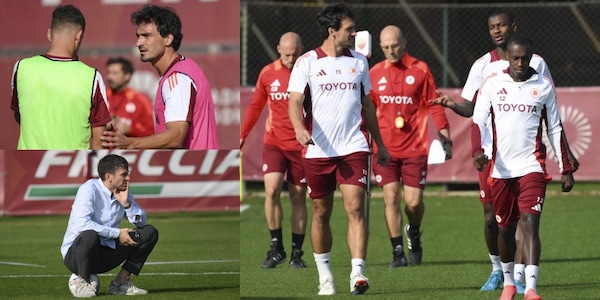 Roma, Hummels si confronta e Ghisolfi osserva