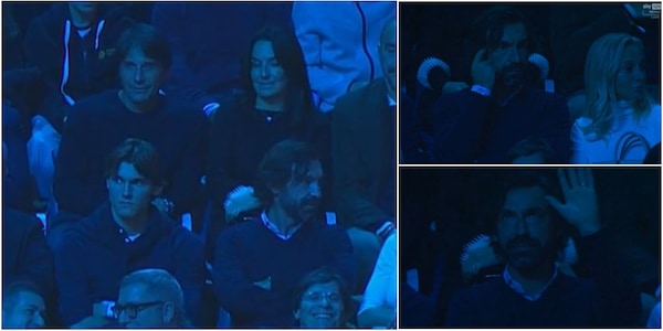 Sinner, quanti tifosi speciali in tribuna a Torino: spuntano anche Conte e Pirlo