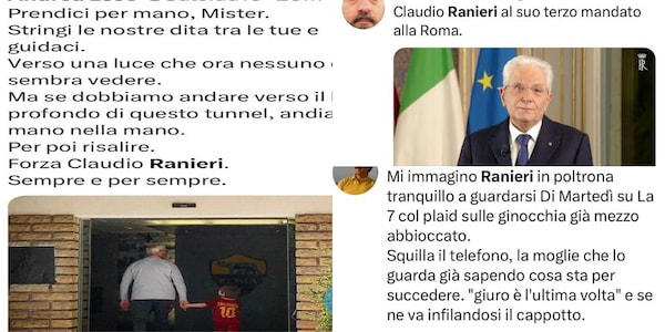 Ranieri alla Roma, social scatenati: "Sei il nostro Mattarella!"