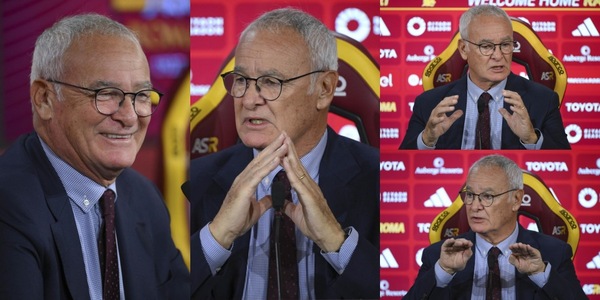 Roma, riecco Ranieri: i sorrisi, le facce e i gesti in conferenza