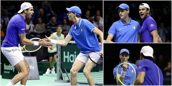 Coppa Davis, Sinner e Berrettini irresistibili: i momenti migliori del doppio inedito