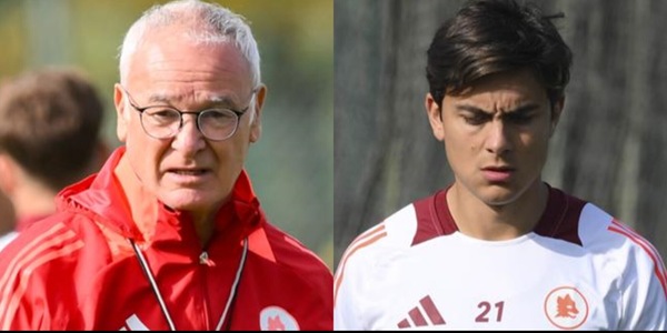 Roma, la probabile formazione di Ranieri: Dybala è il grande dubbio