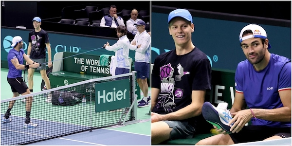 Sinner e Berrettini si allenano a Malaga: prove d'intesa dopo il doppio vincente in Davis