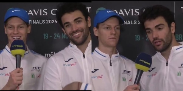 Sinner, con Berrettini altra gag in diretta: tiene il microfono e dice: "Dormivo..."