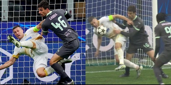 Moviola Milan-Stella Rossa, dubbi sul 2-1: il contrasto Gabbia-Spajic è al limite