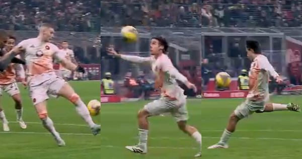 Milan-Roma, gol stupendo di Dybala a San Siro: la fotosequenza