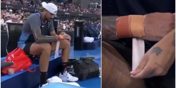 Kyrgios e il dettaglio del polso: la foto sui social fa scattare l'allarme