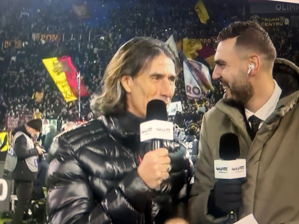 Delvecchio alla tv araba, la frecciata alla Lazio: "La Roma vince quando conta"
