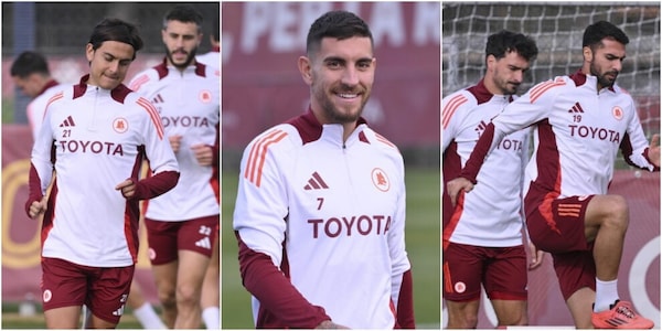 La Roma torna ad allenarsi dopo il derby: c'è Pellegrini, out Cristante