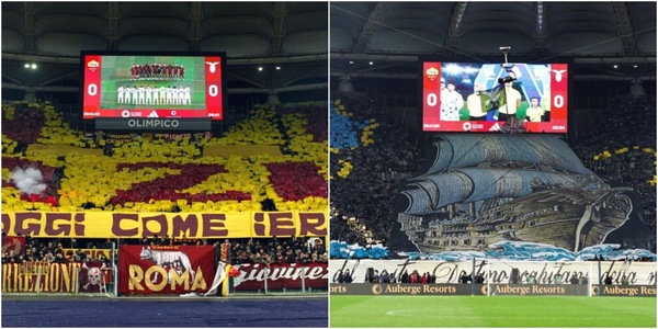 Divieto di trasferte per tifosi Roma e Lazio dopo il derby: la richiesta del Casms