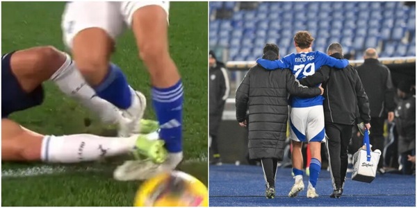 Nico Paz, la caviglia si gira in modo innaturale: brutto infortunio durante Lazio-Como