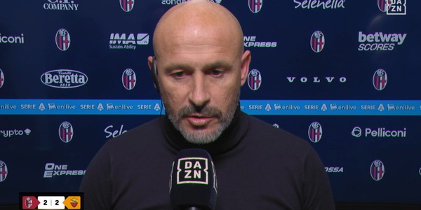 Bologna-Roma, Italiano non ci sta: "Quei due palloni nei minuti di recupero..."