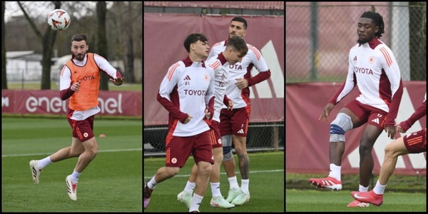Roma in campo a Trigoria, presenti Pellegrini e Cristante