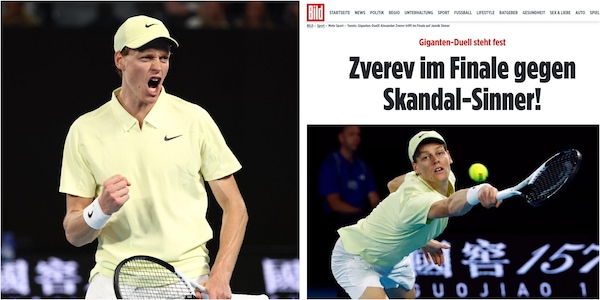 "Zverev contro Skandal-Sinner": il clamoroso attacco della Bild a Jannik per il caso doping