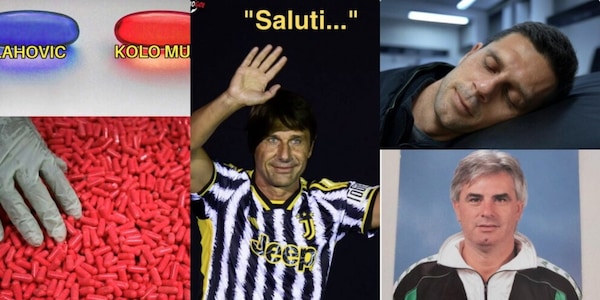Conte saluta, Motta alla Maifredi: Napoli-Juve tra meme e ironie social