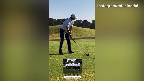 Nadal, domenica di relax giocando a Golf