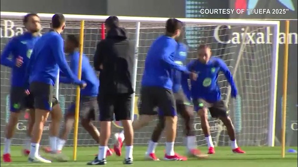 Barcellona al lavoro per sfidare l'Atalanta