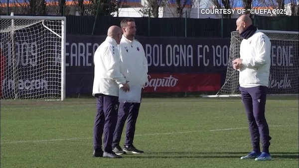 Il Bologna si allena in vista dello Sporting