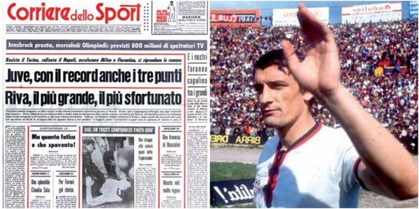 Riva, l'ultima contro il Milan