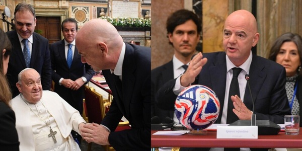 Fifa, Infantino davanti al Papa: "Il calcio come strumento di integrazione"