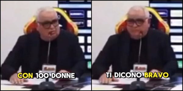 Corvino show in conferenza: "Vai con cento donne e ti dicono..."