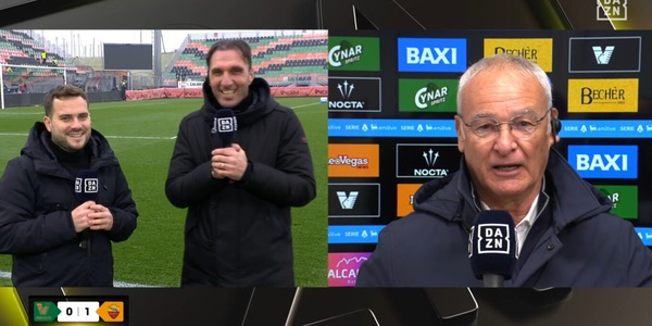 Ranieri e il siparietto in tv a Dazn: "Mi fate aspettare e io pago l'abbonamento..."