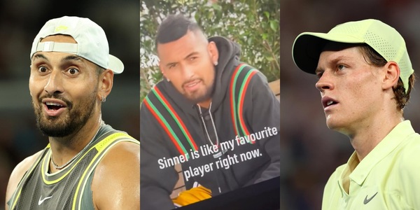 Kyrgios cambia idea? Elogia Sinner in un video. Ma la verità è un'altra...