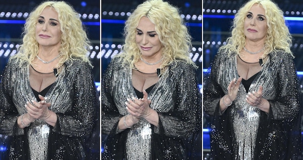 Antonella Clerici in lacrime a Sanremo: la voce di Fabrizio Frizzi commuove tutti