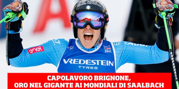 Capolavoro Brignone, oro in gigante ai Mondiali di sci